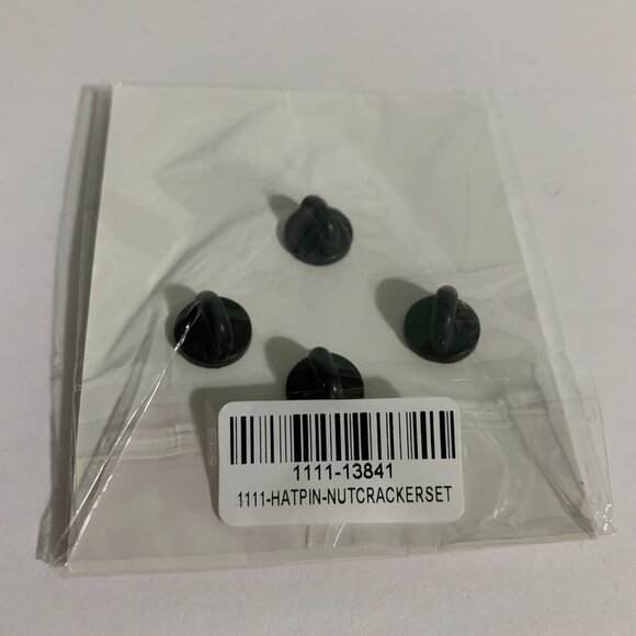 Boston Scally Co The Nutcracker Hat Pin 4 Set Christmas Holiday Rubber Backed - Picture 2 of 2